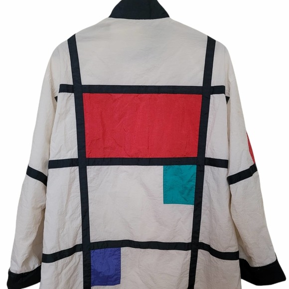 Spencer Douglas Nylon Color Blocked Windbreaker - Picture 3 of 8